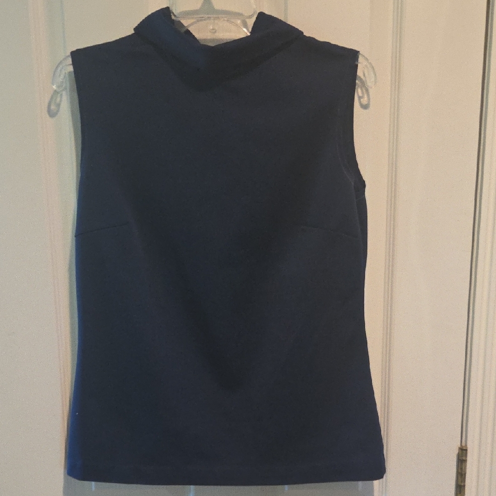 Navy Sleeveless Top
